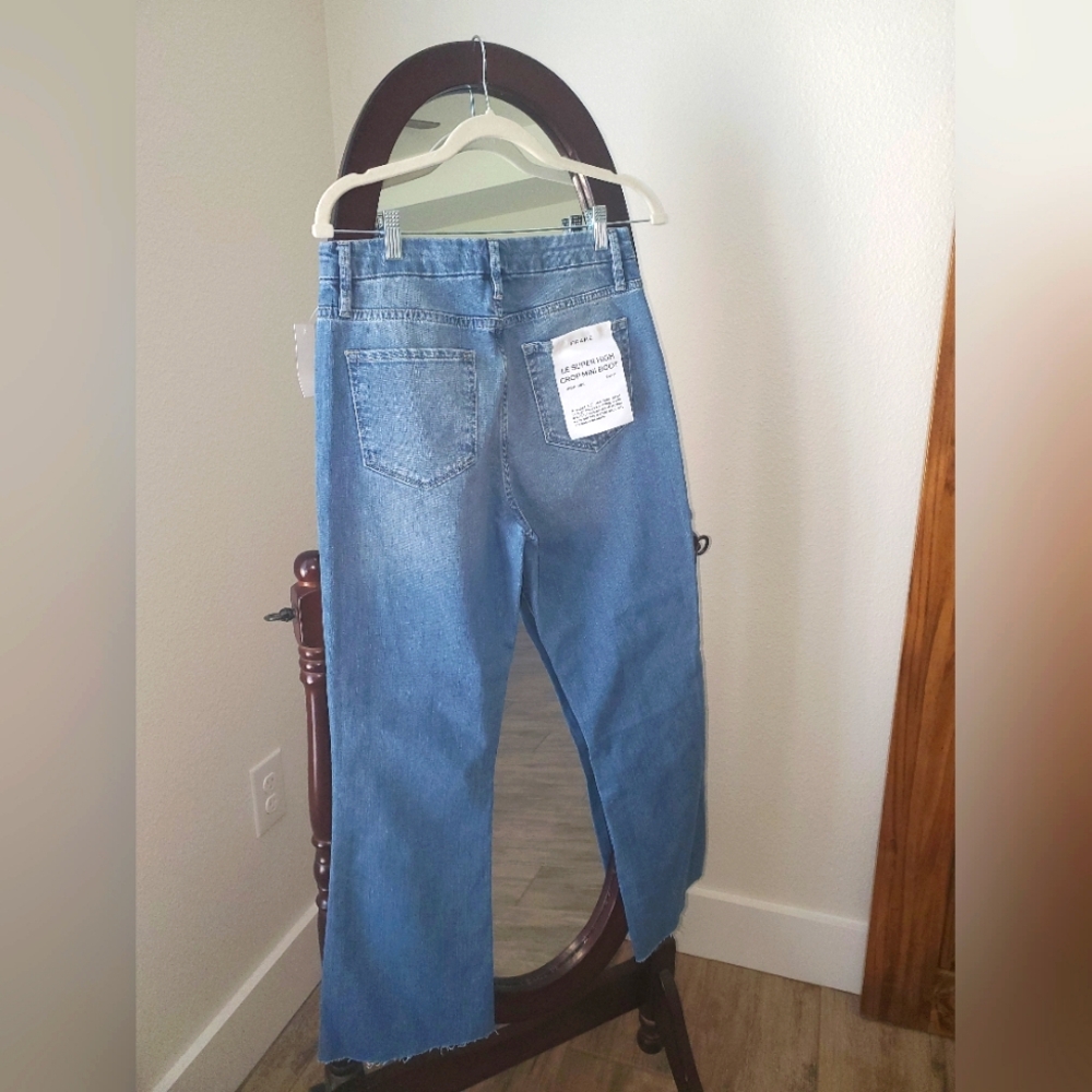 NWT Frame Le Super High Crop Mini Boot Jeans - Picture 4 of 8